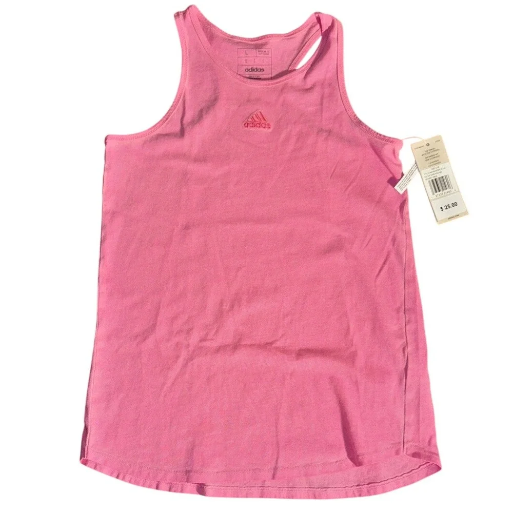 Adidas‎ Dark Pink Sleeveless Big Girls Tank Top Size L